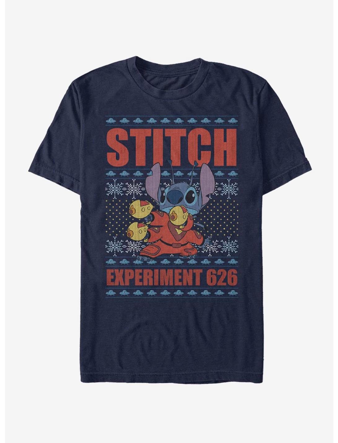 Disney Lilo & Stitch Holiday Stitch Experiment 626 T-Shirt, NAVY, hi-res