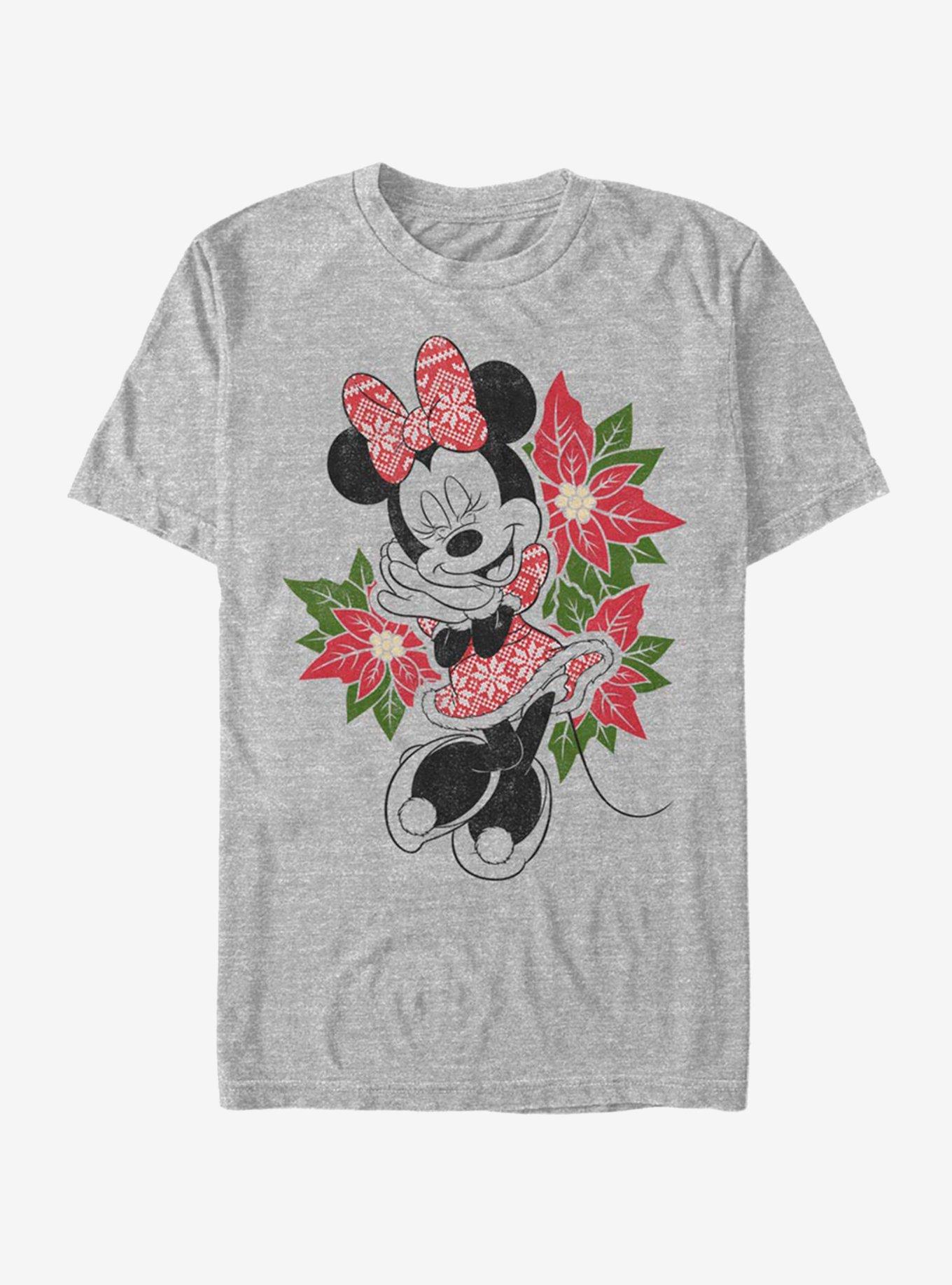 Disney Minnie Mouse Holiday Christmas Fairisle Minnie T-Shirt, ATH HTR, hi-res