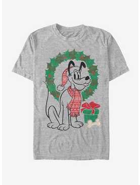Disney Pluto Holiday Christmas Wreath Pluto T-Shirt, , hi-res