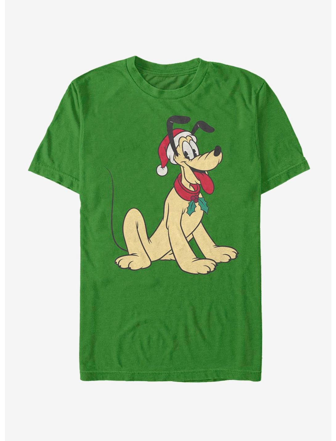 Disney Pluto Holiday Hat T-Shirt, KELLY, hi-res