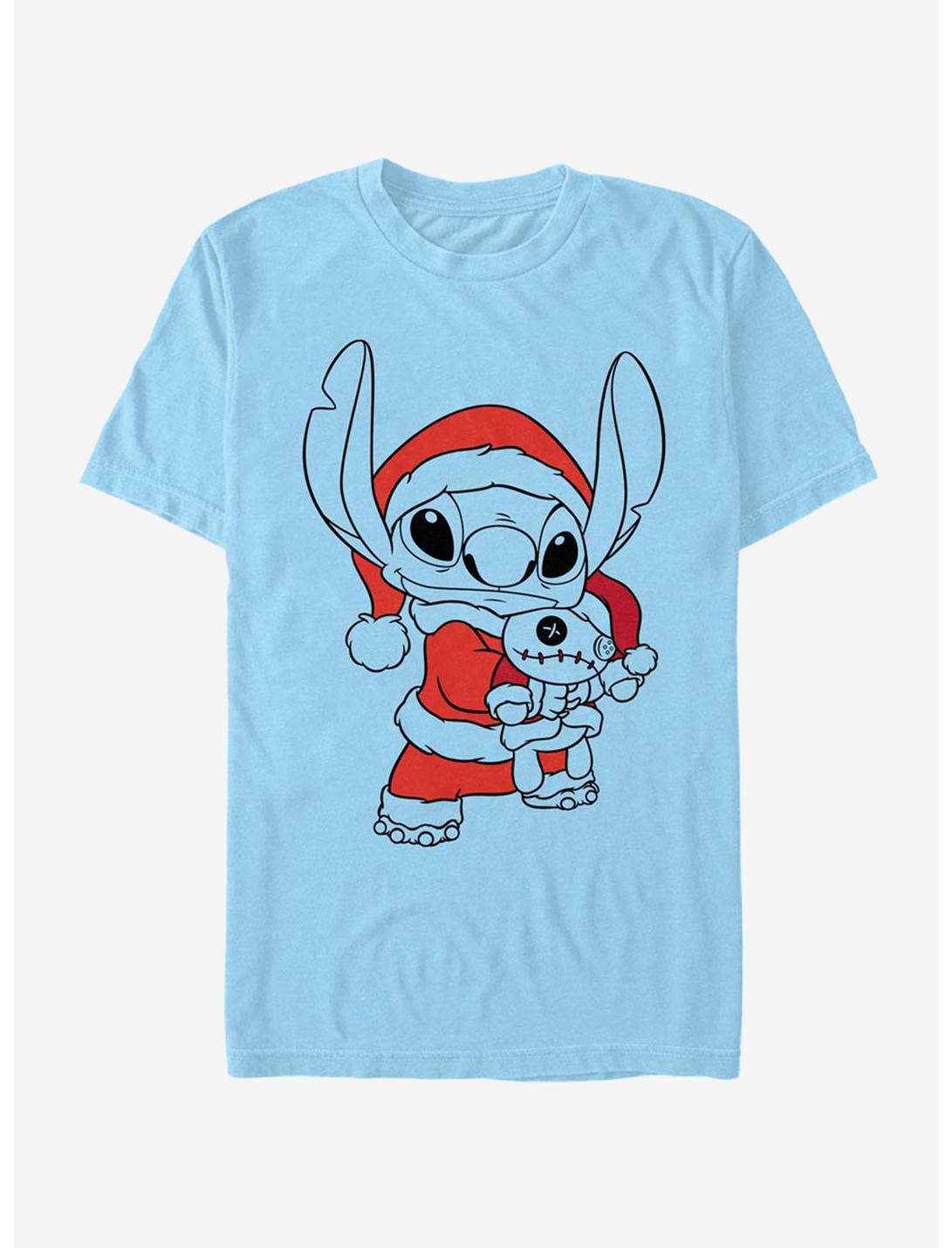 Disney Lilo & Stitch Holiday Stitch Fill T-Shirt, LT BLUE, hi-res