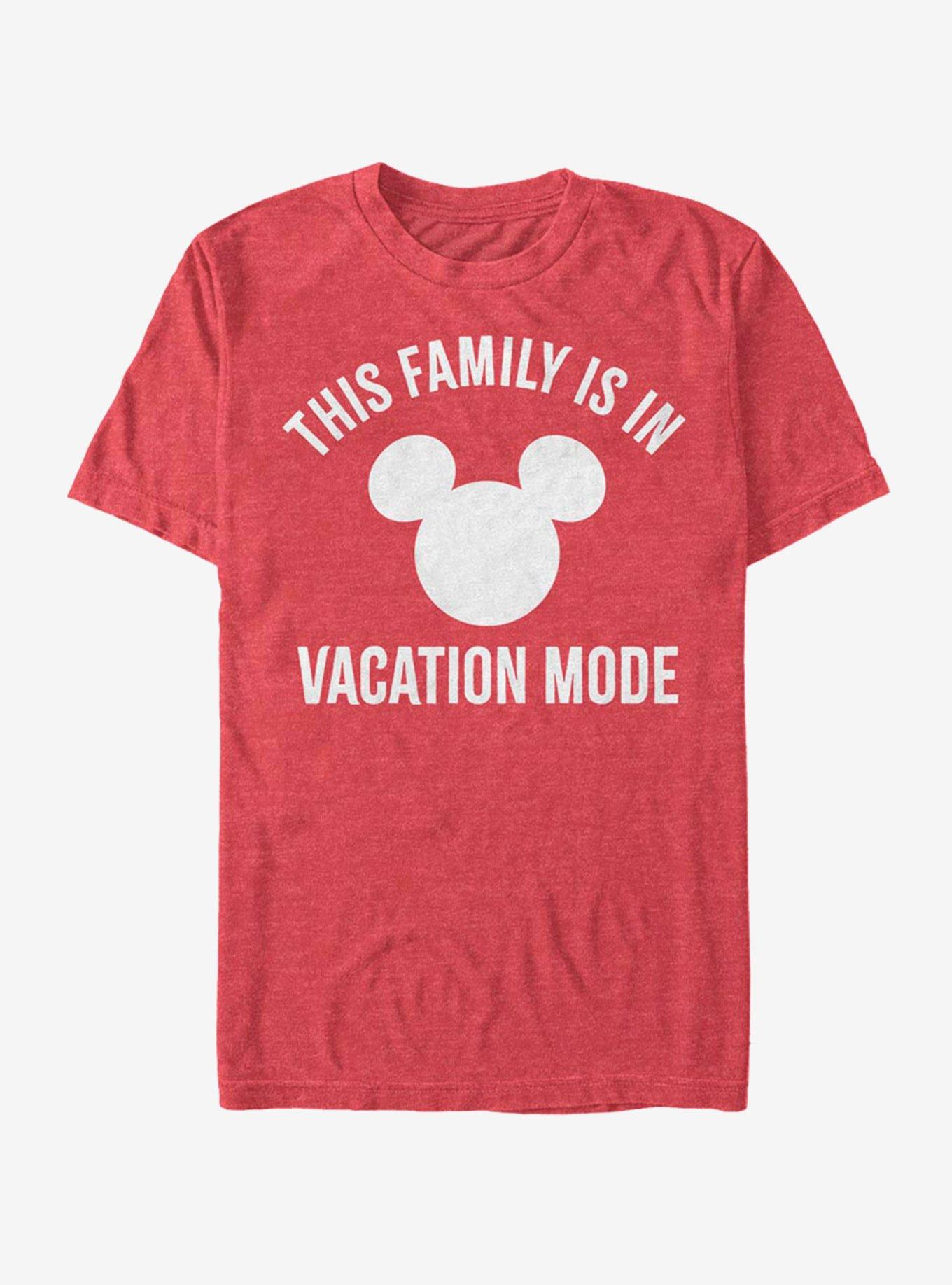 Disney Mickey Mouse Vacation Mode T-Shirt, RED HTR, hi-res