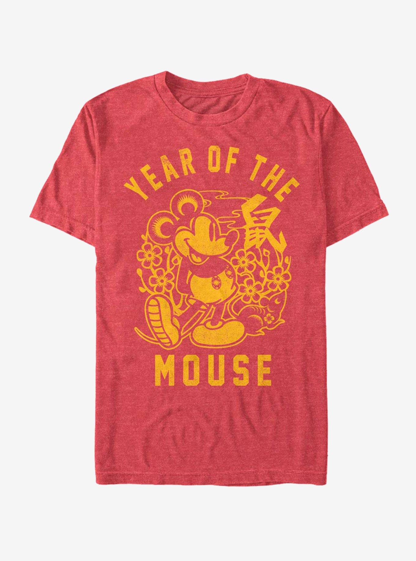 Disney Mickey Mouse Year Of The Mouse T-Shirt, RED HTR, hi-res