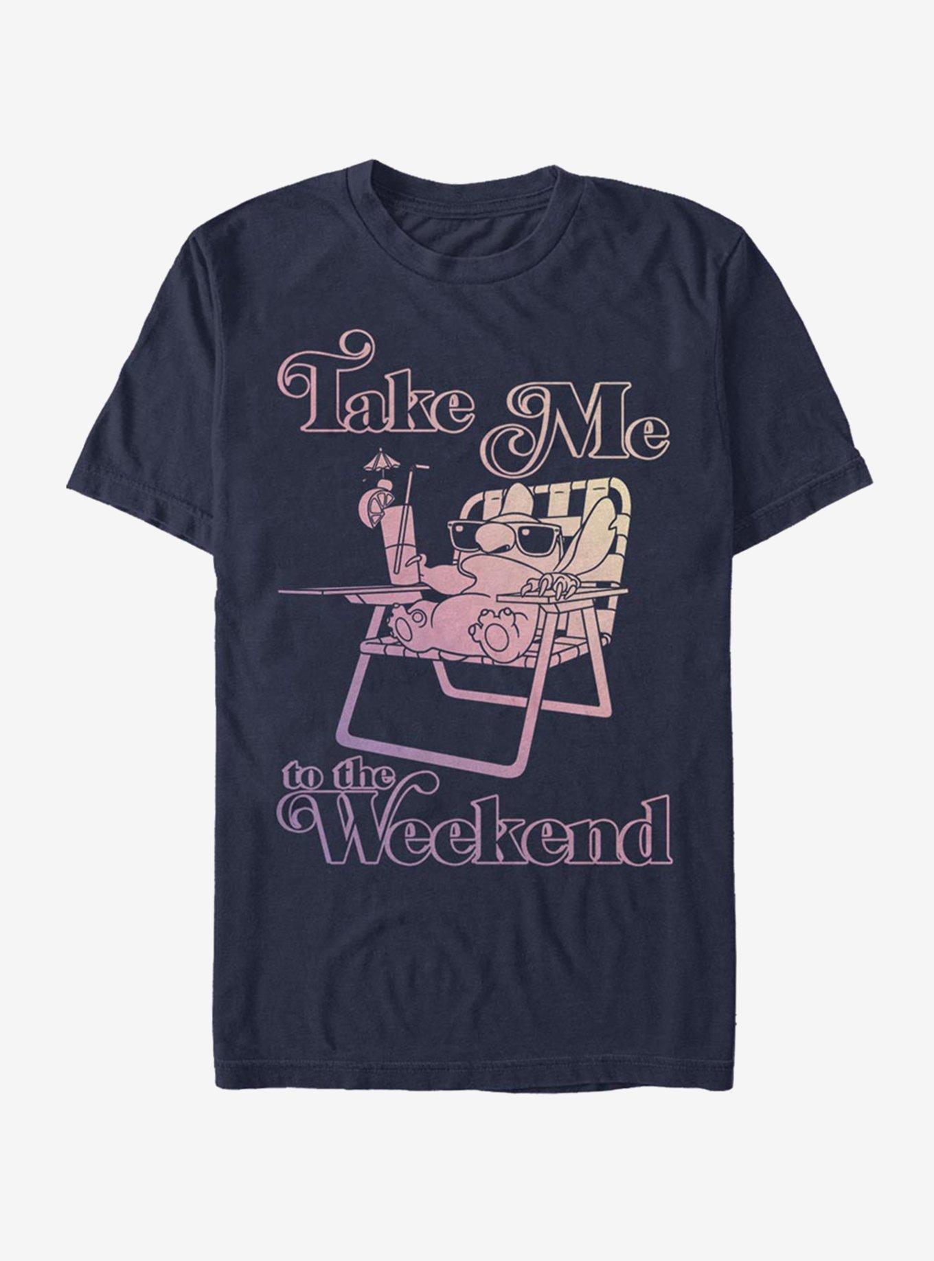 Disney Lilo & Stitch Weekend Stitch T-Shirt, NAVY, hi-res