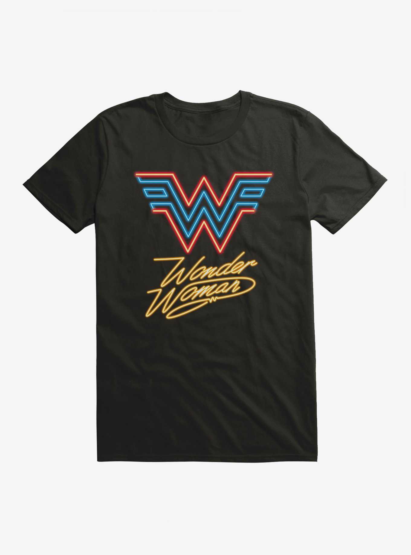 DC Comics Wonder Woman 1984 Neon Lights Logo T-Shirt, , hi-res