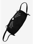 Black Cat With Ears Fashion Face Mask, , hi-res