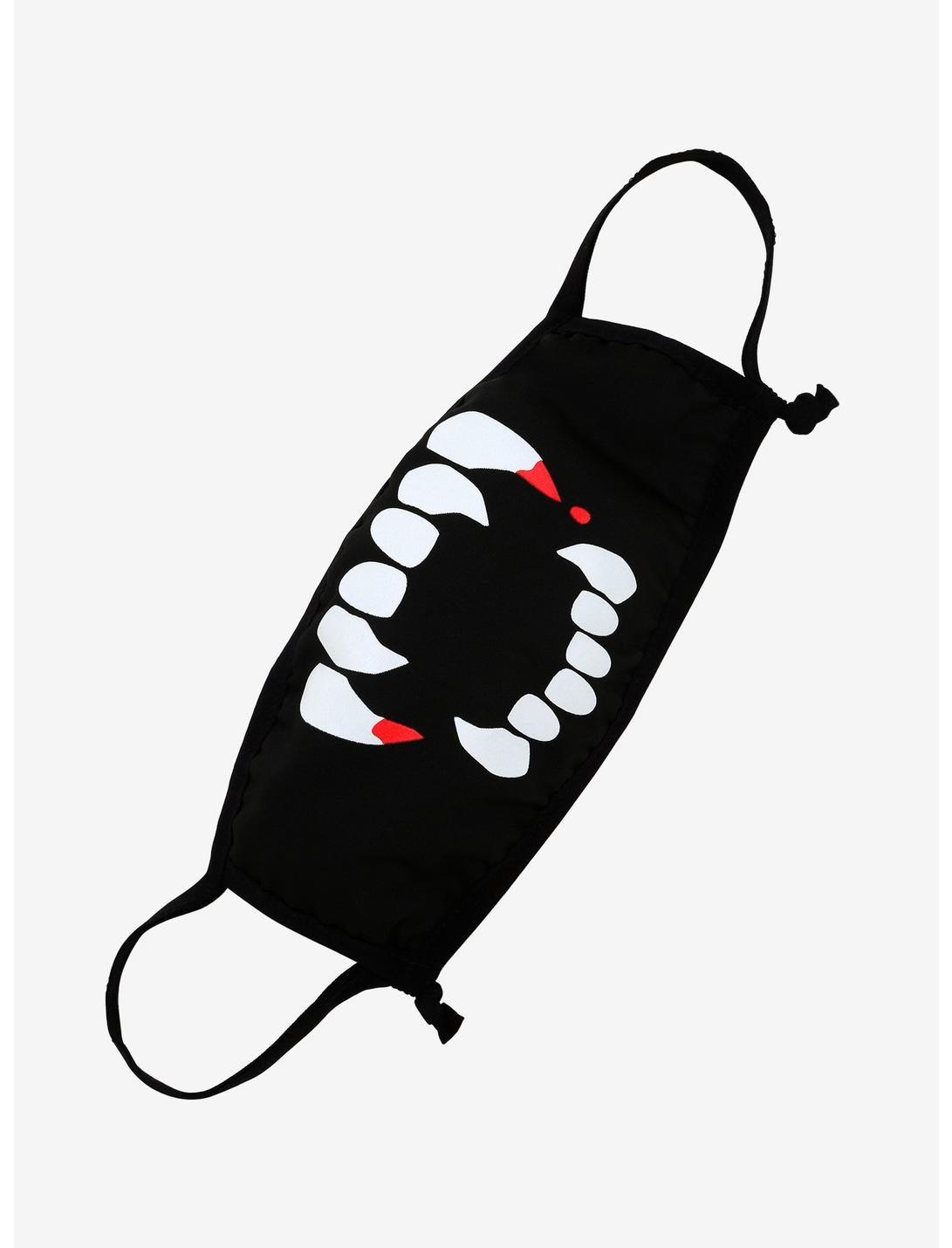 Vampire Fangs Glow-In-The-Dark Fashion Face Mask, , hi-res