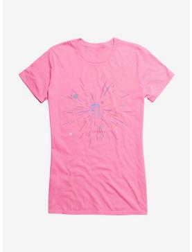 Doctor Who Thirteenth Doctor TARDIS Rainbow Of Explosion Girls T-Shirt, CHARITY PINK, hi-res