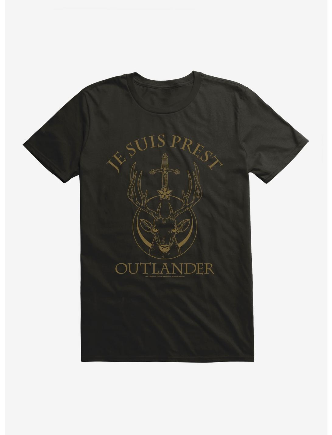 Outlander Crest Logo T-shirt, BLACK, hi-res