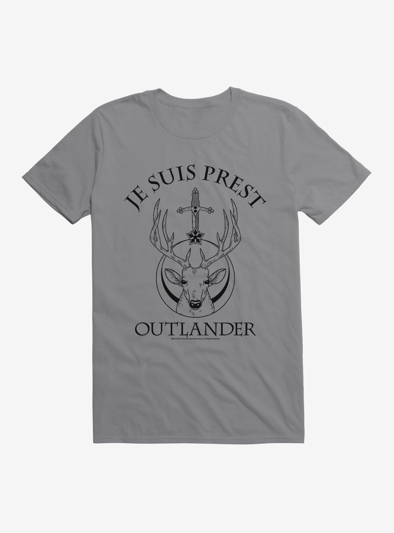 Outlander Crest Logo T-shirt, STORM GREY, hi-res