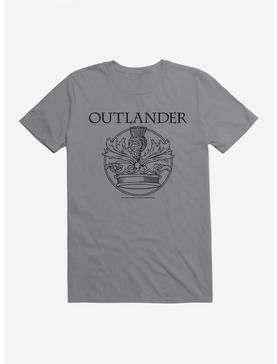 Outlander Crown Crest T-shirt, STORM GREY, hi-res