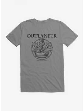 Outlander Crown Crest T-shirt, STORM GREY, hi-res