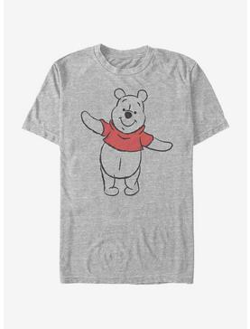 Disney Winnie The Pooh Basic Sketch Pooh T-Shirt, ATH HTR, hi-res