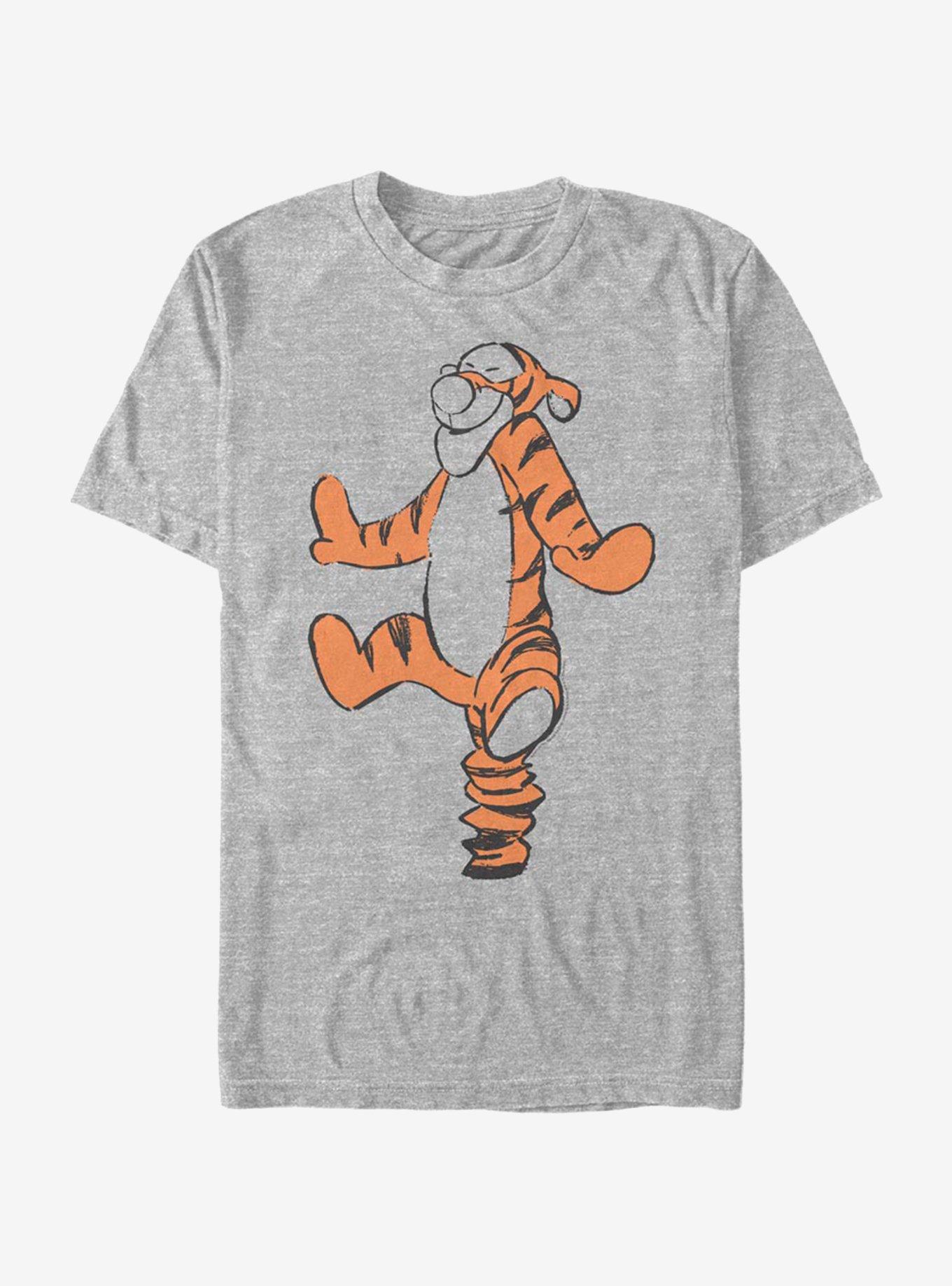 Disney Winnie The Pooh Basic Sketch Tigger T-Shirt, ATH HTR, hi-res