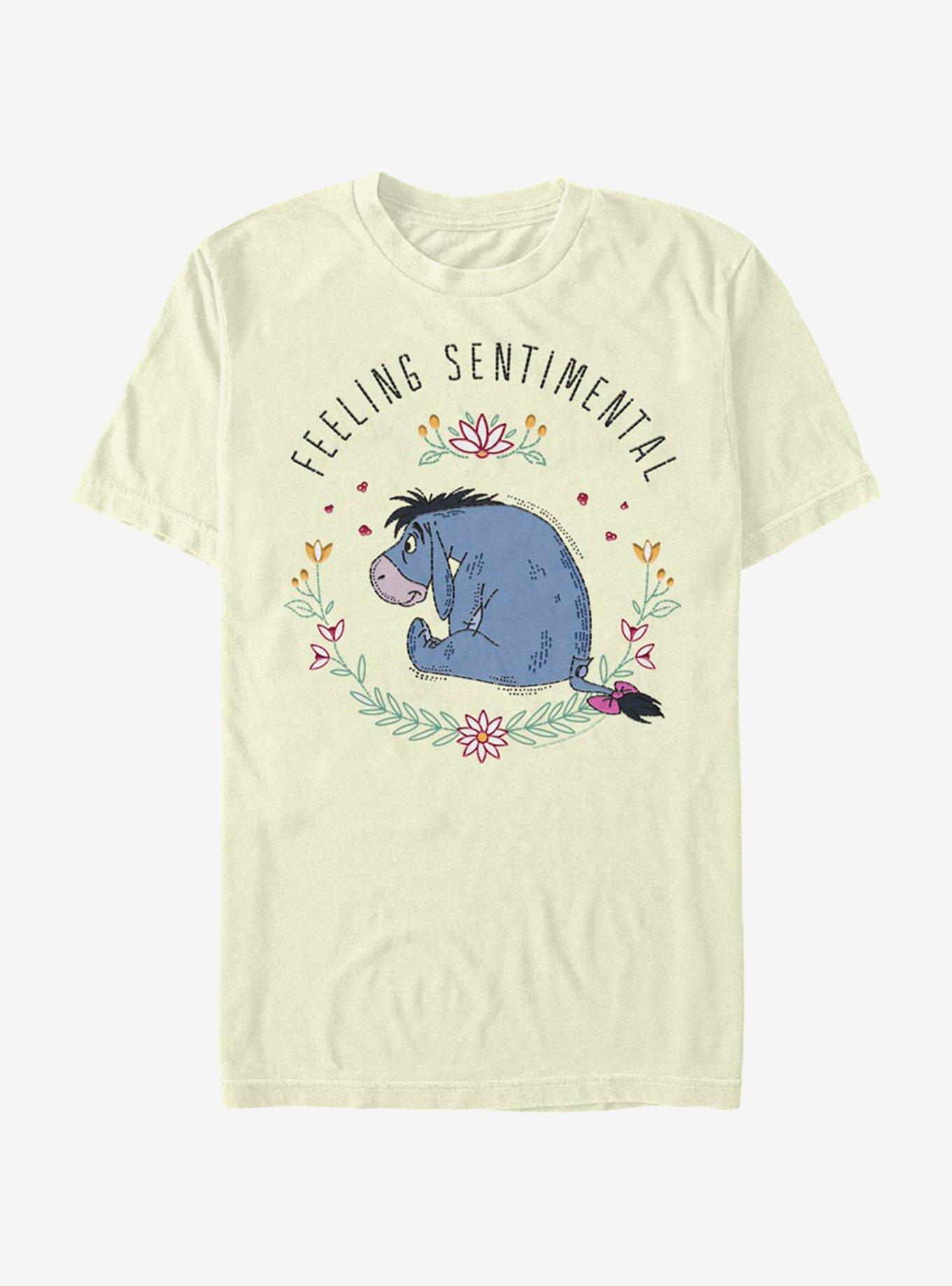 Disney Winnie The Pooh Eeyore Flowers T-Shirt, NATURAL, hi-res