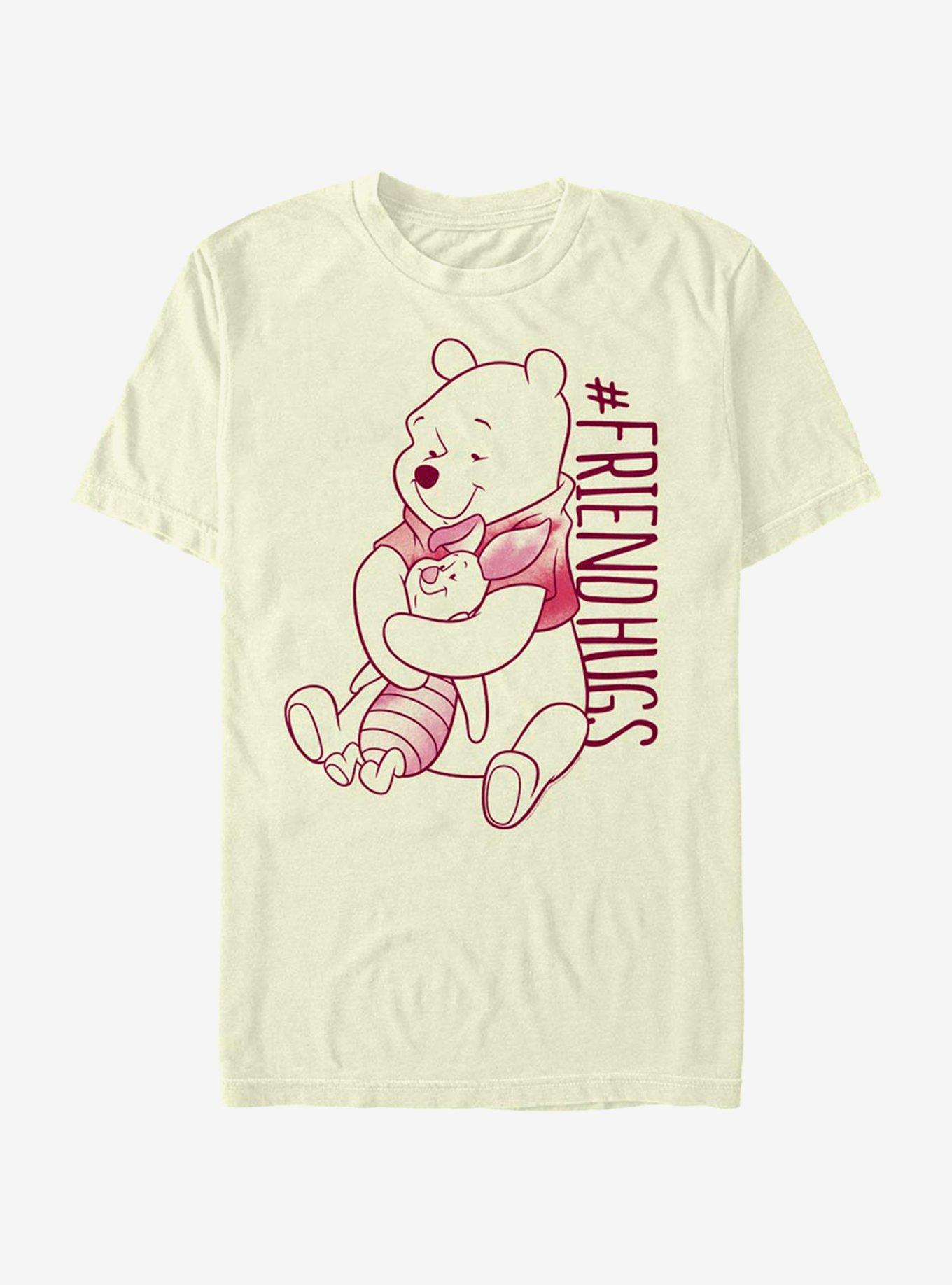 Disney Winnie The Pooh Piglet Pooh Hugs T-Shirt, NATURAL, hi-res