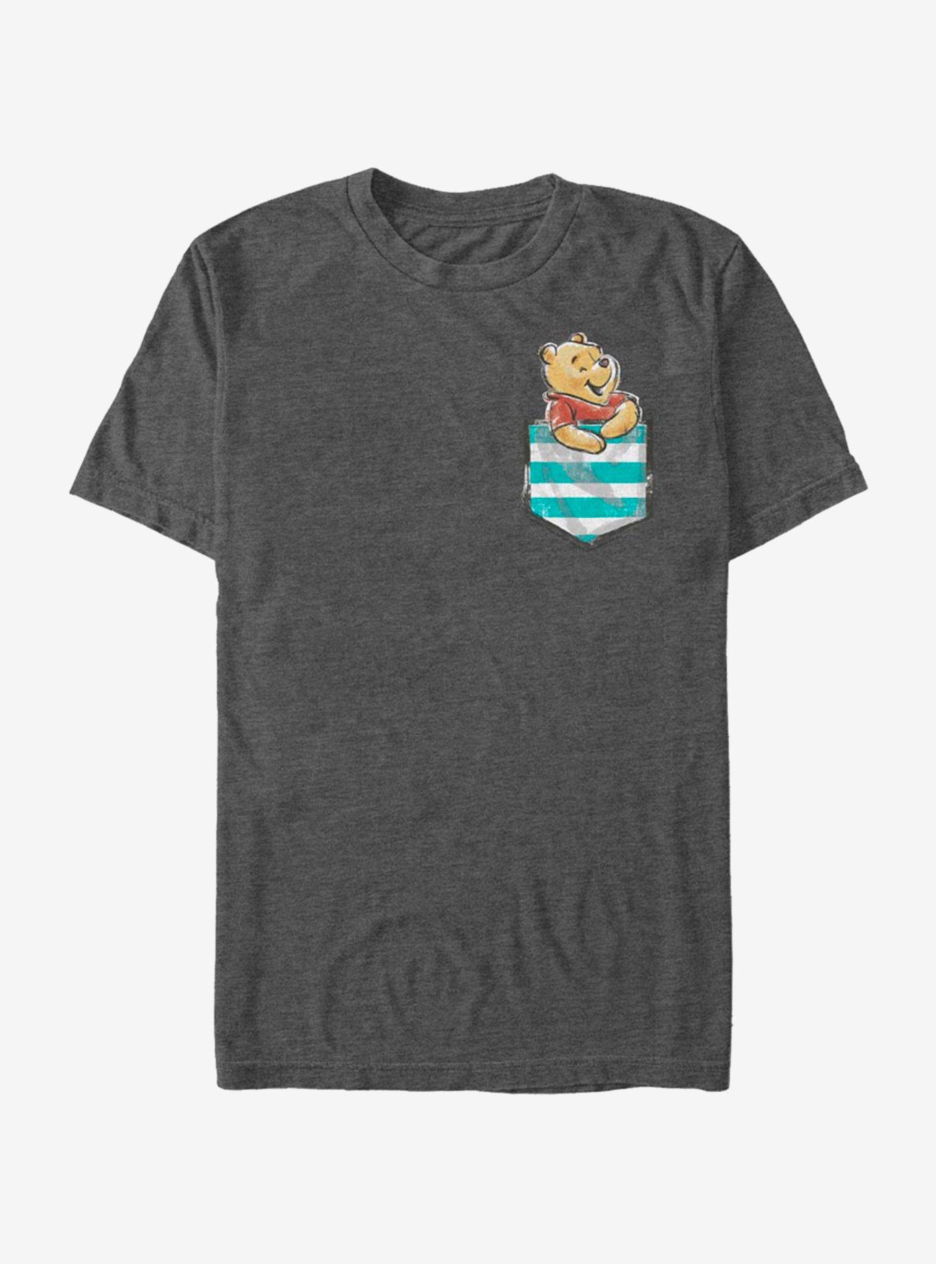 Disney Winnie The Pooh Pocket Winnie T-Shirt, CHAR HTR, hi-res