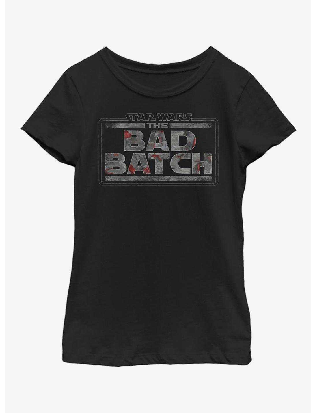 Star Wars The Bad Batch Logo Youth Girls T-Shirt, BLACK, hi-res