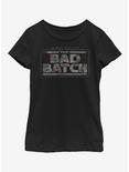 Star Wars The Bad Batch Logo Youth Girls T-Shirt, BLACK, hi-res