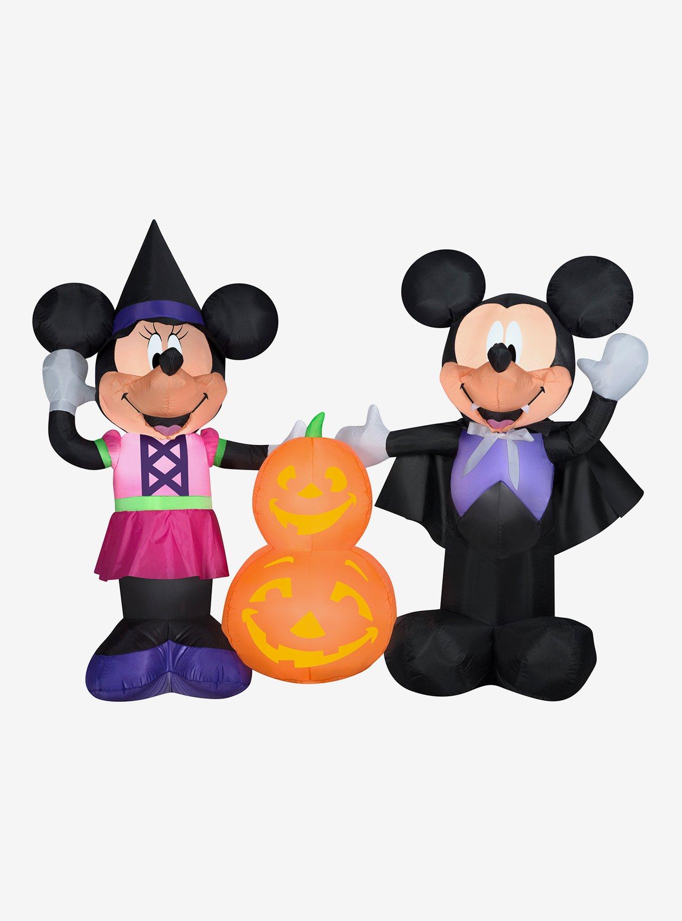 Disney Mickey And Minnie Mouse With Pumpkins Airblown, , hi-res