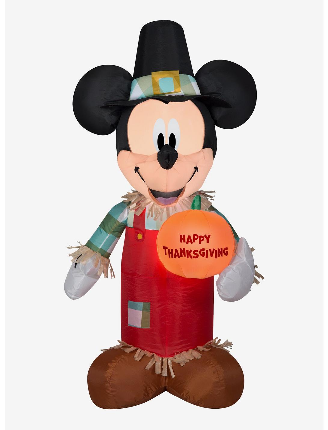 Disney Mickey Mouse Thanksgiving Pumpkin Inflatable Décor, , hi-res
