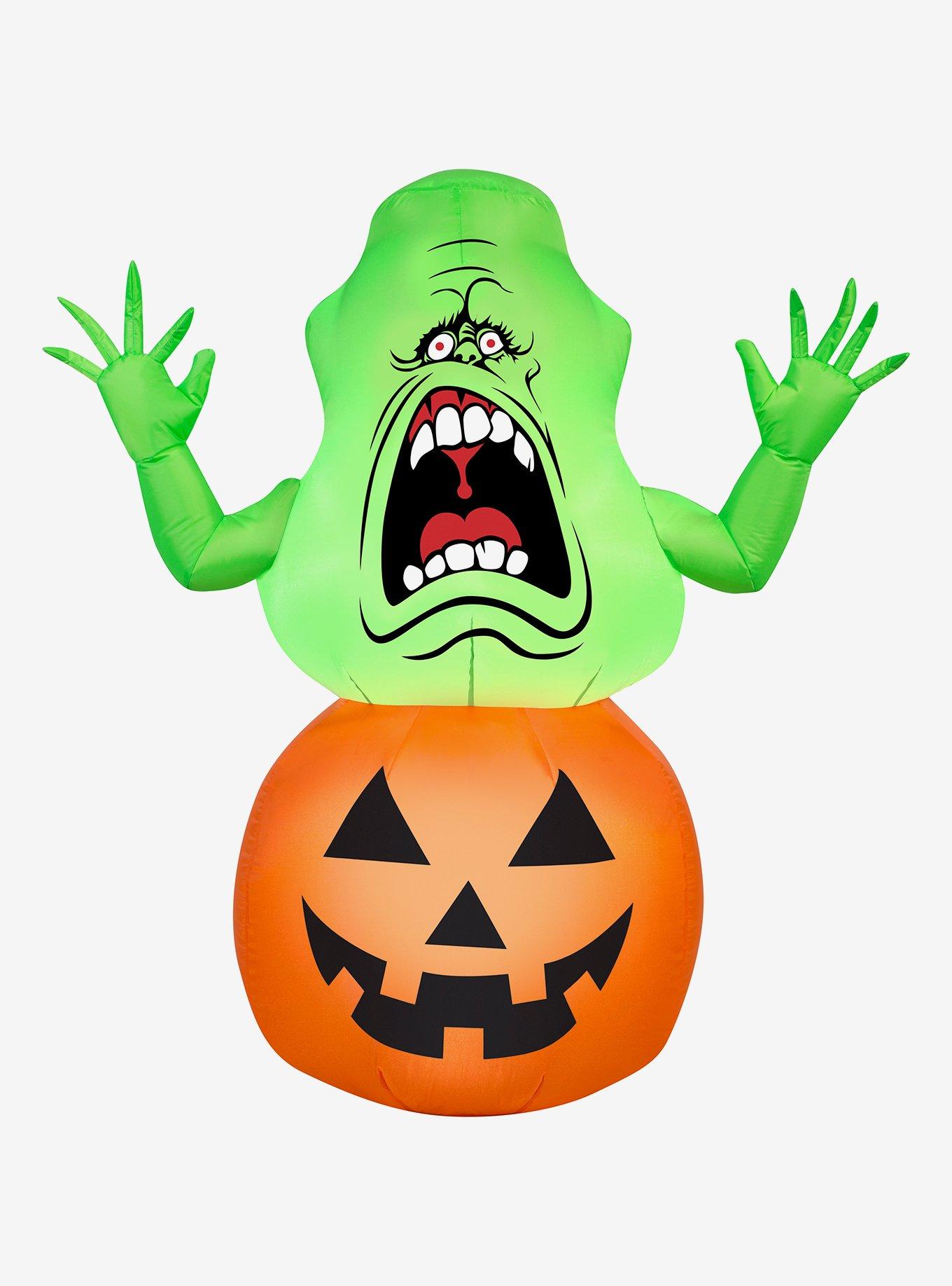 Ghostbusters Slimer On Pumpkin Inflatable Décor, , hi-res