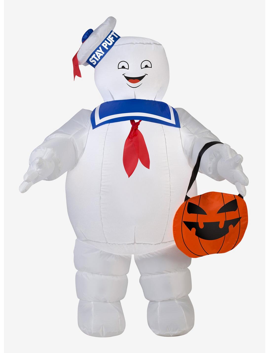 Ghostbusters Stay Puft With Pumpkin Tote Inflatable Décor, , hi-res