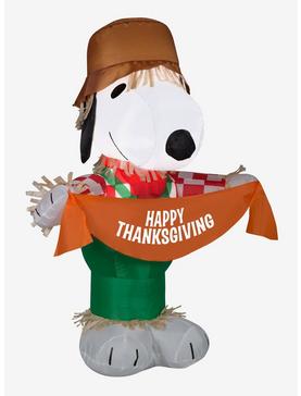 Peanuts Snoopy Scarecrow Thanksgiving Inflatable Décor, , hi-res