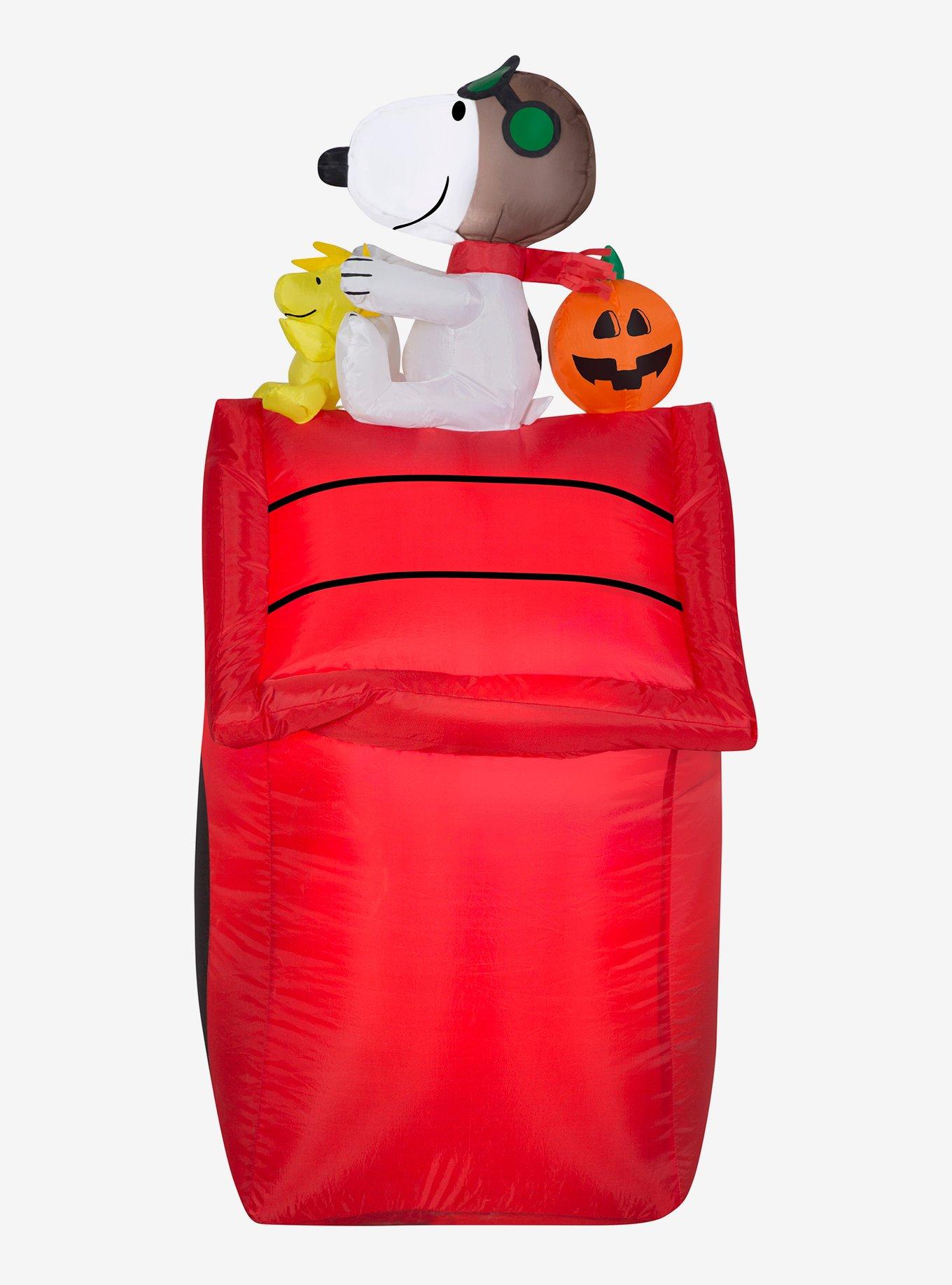 Peanuts Snoopy Flying Ace Halloween Inflatable D&eacute;cor, , hi-res