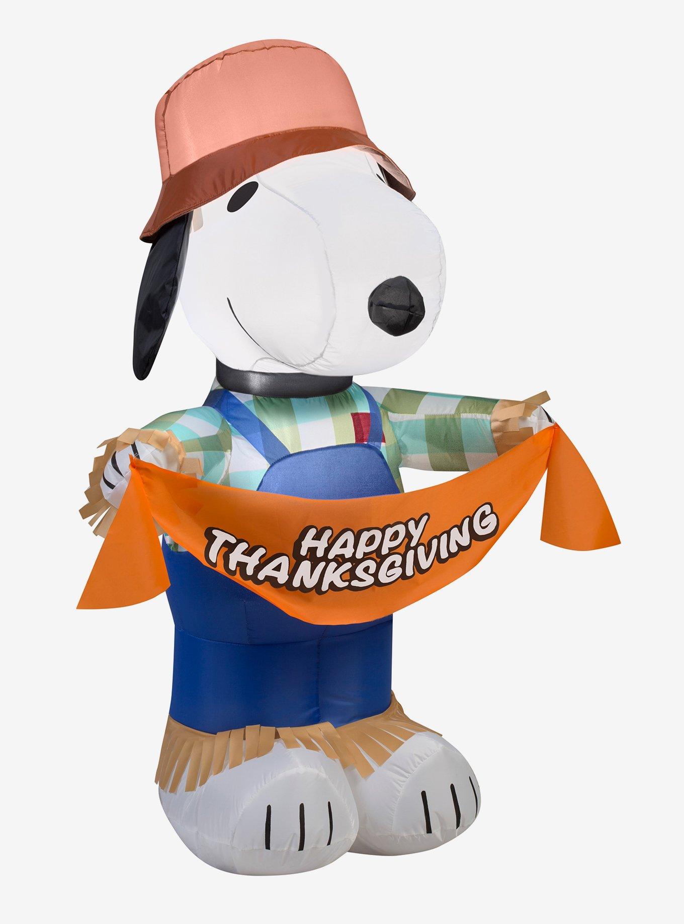 Peanuts Snoopy Thanksgiving Banner Inflatable D&eacute;cor, , hi-res