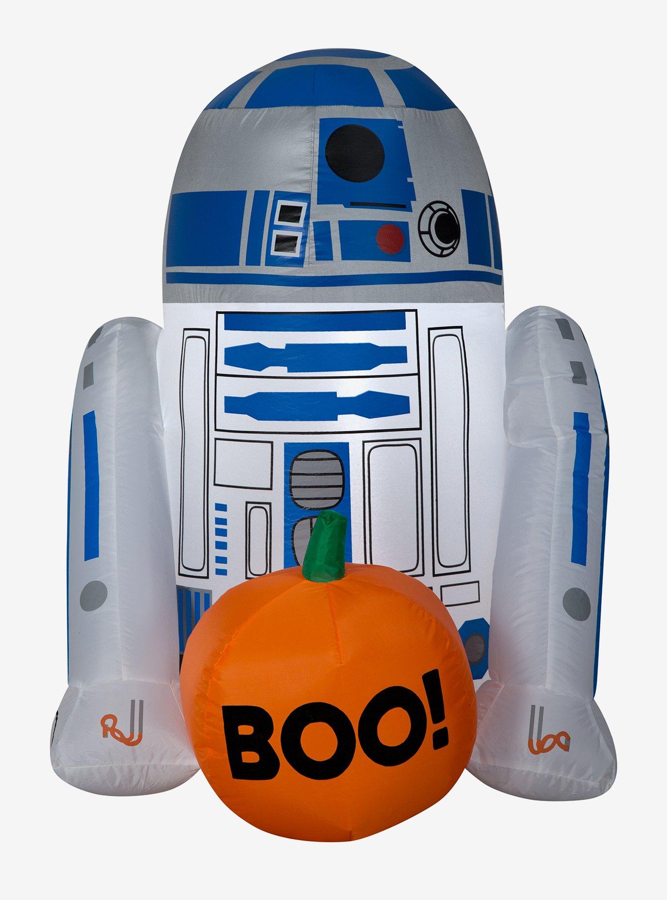 Star Wars R2-D2 With Pumpkin Inflatable Décor, , hi-res