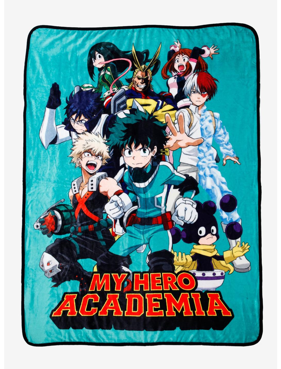 My Hero Academia Turquoise Group Throw Blanket, , hi-res