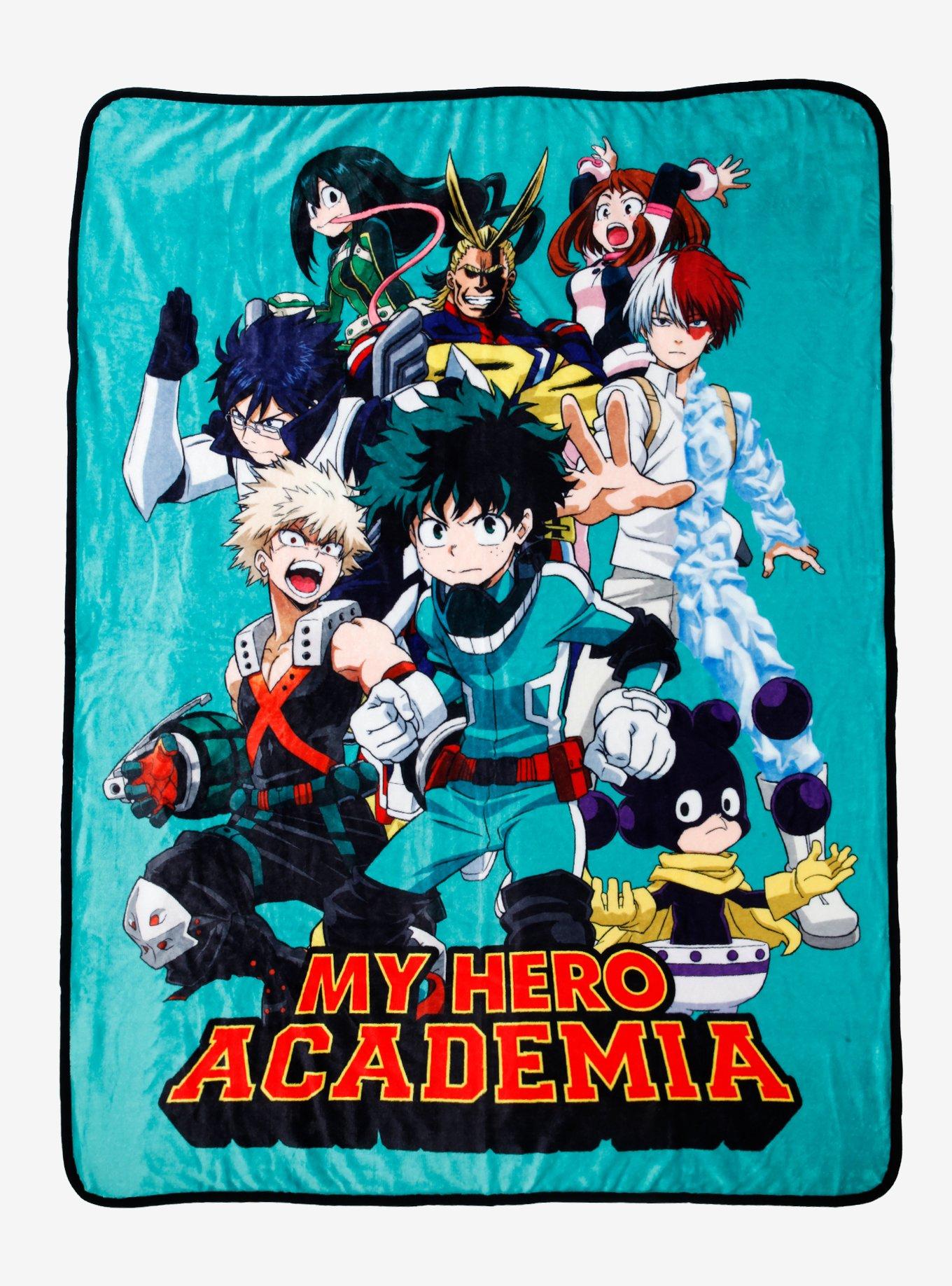 My Hero Academia Turquoise Group Throw Blanket, , hi-res