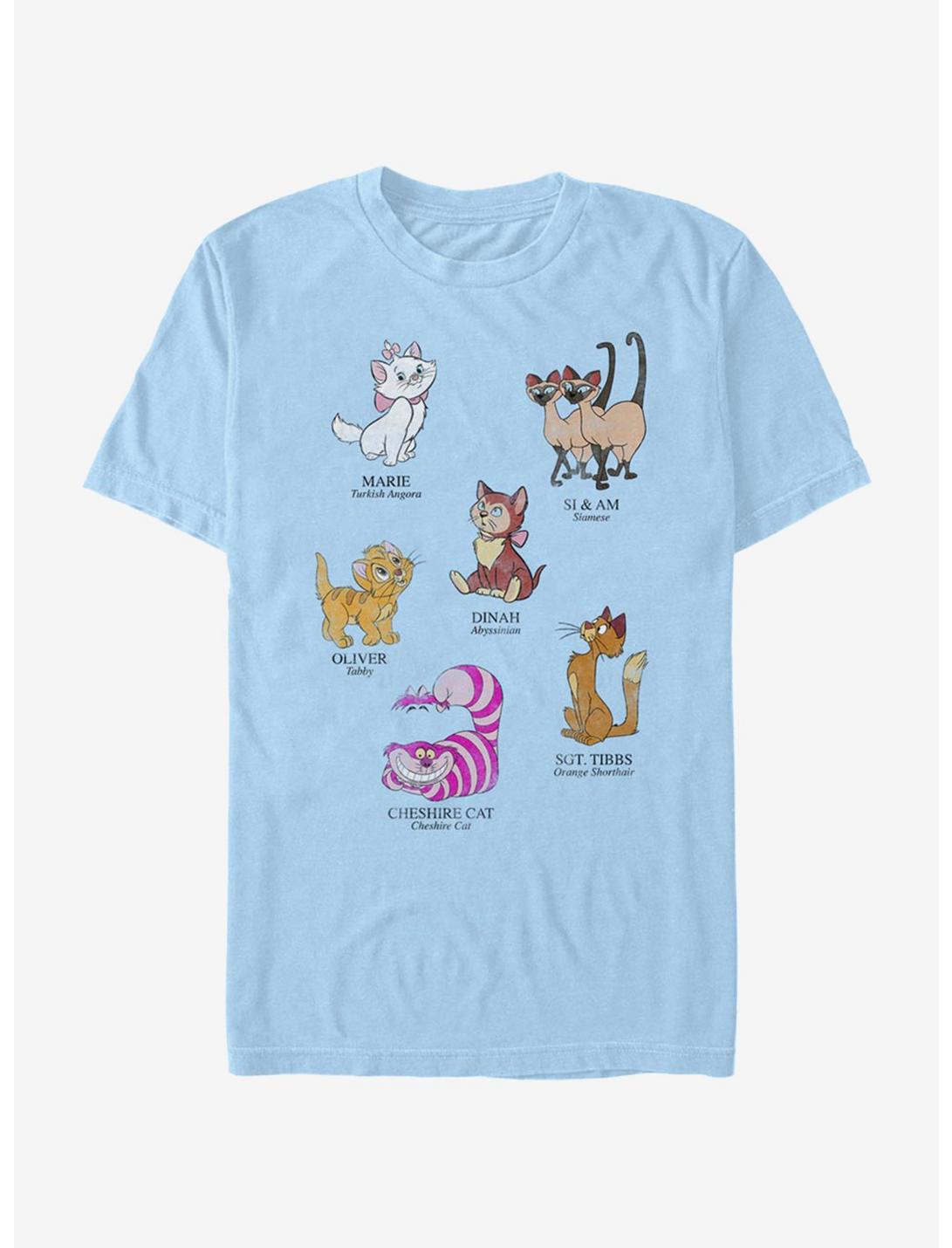 Disney Channel Cat Breeds T-Shirt, LT BLUE, hi-res