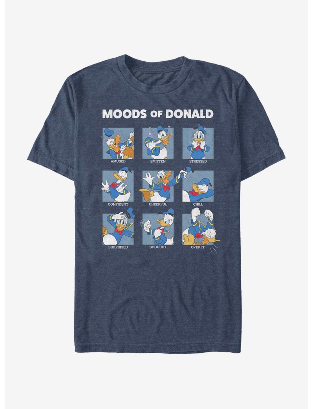 Disney Donald Duck Donald Moods T-Shirt, NAVY HTR, hi-res