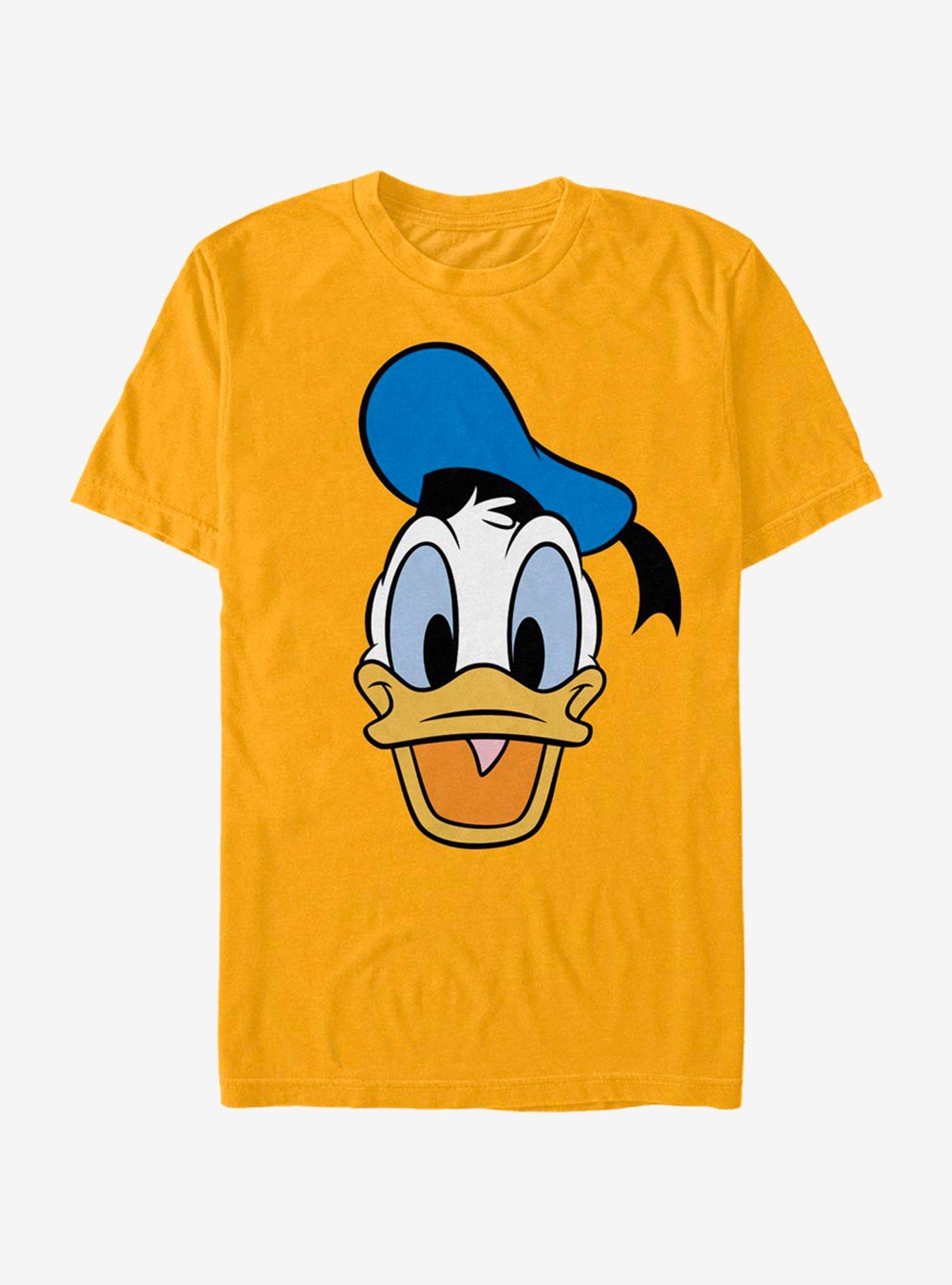 Disney Donald Duck Big Face Donald T-Shirt - GOLD | Hot Topic