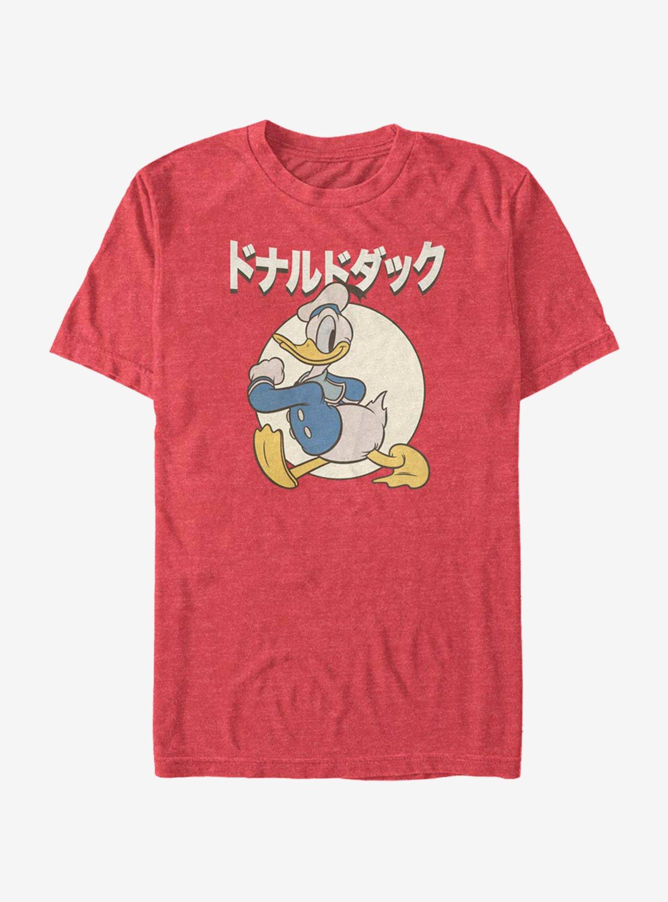Disney Donald Duck Kanji Duck T-Shirt, RED HTR, hi-res