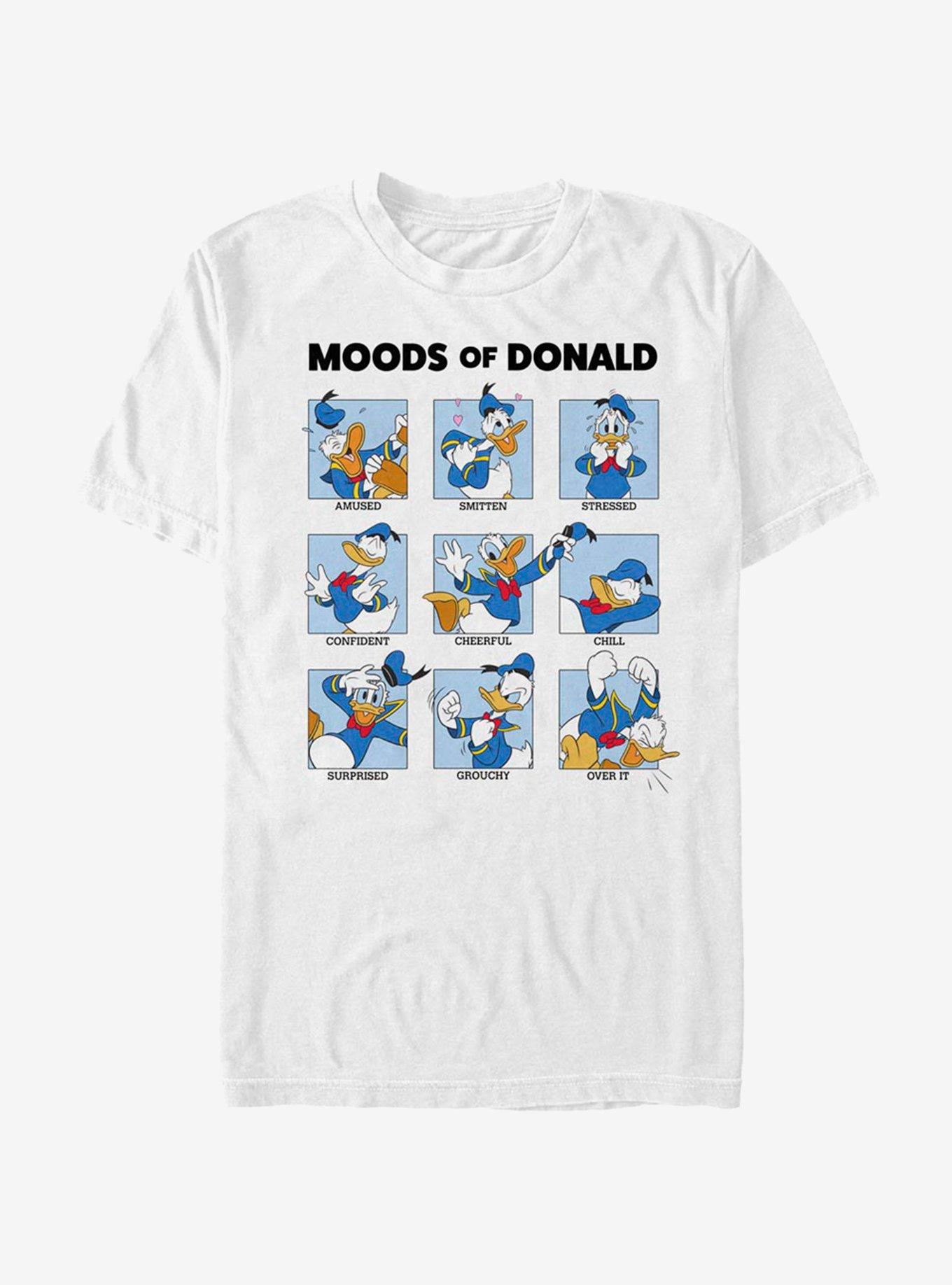 Disney Donald Duck Donald Moods T-Shirt, WHITE, hi-res