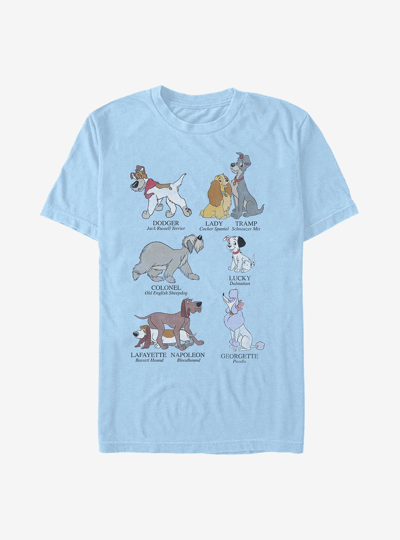 Disney Channel Dog Breeds T-Shirt, LT BLUE, hi-res