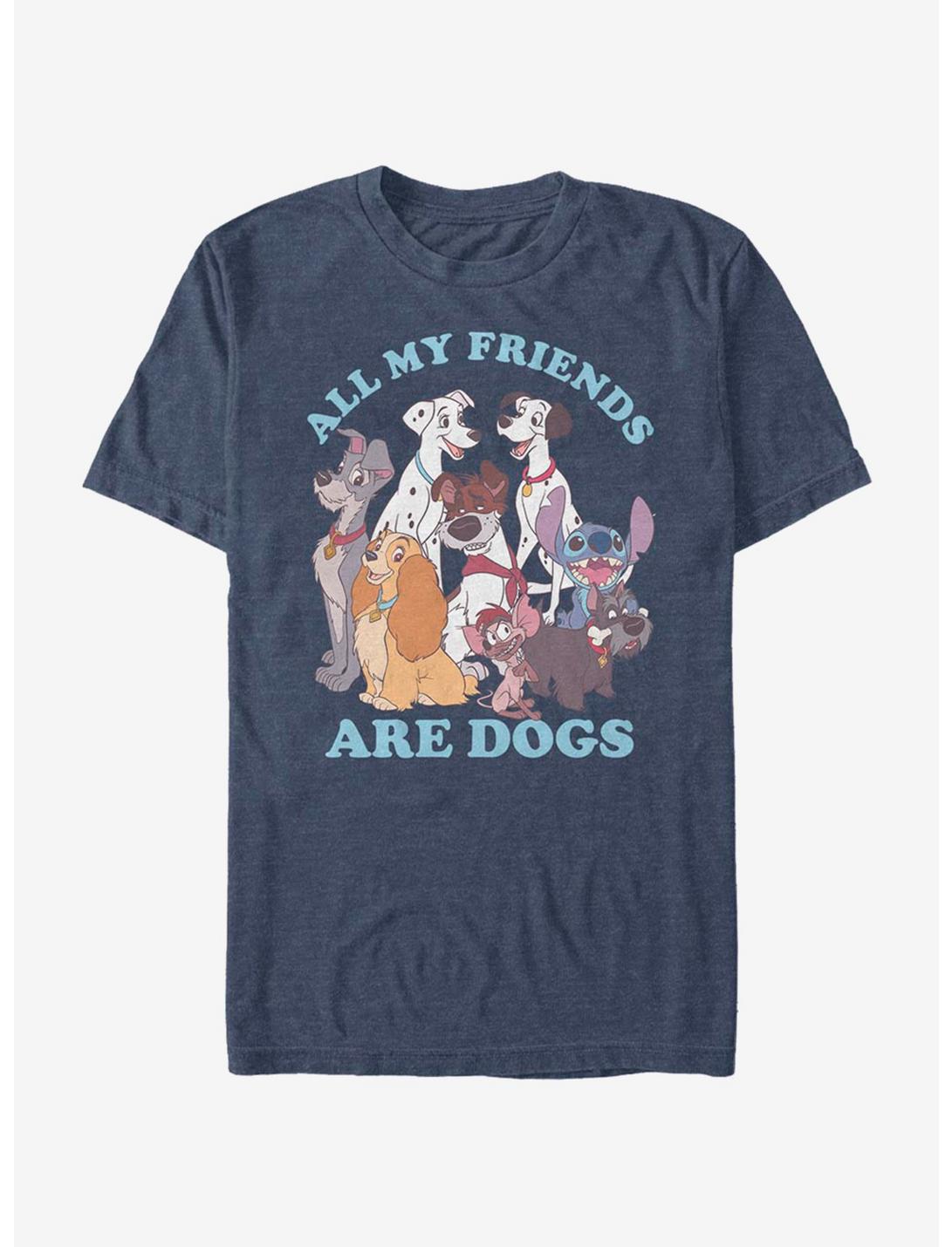 Disney Channel Dog Friends T-Shirt, NAVY HTR, hi-res