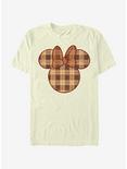 Disney Mickey Mouse Fall Plaid Minnie T-Shirt, NATURAL, hi-res
