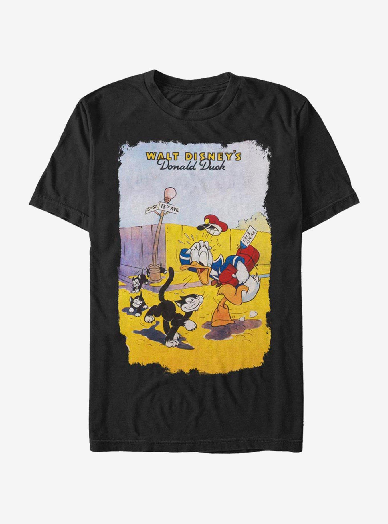 Disney Donald Duck Unlucky Duck T-Shirt, BLACK, hi-res