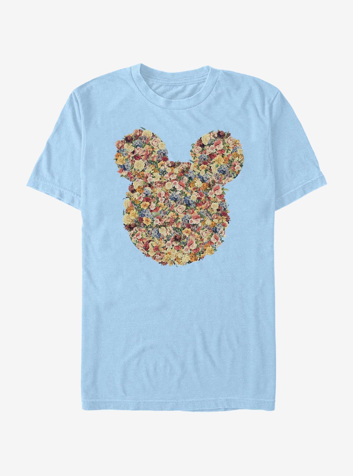 Disney Mickey Mouse Floral Mickey Head T-Shirt, , hi-res