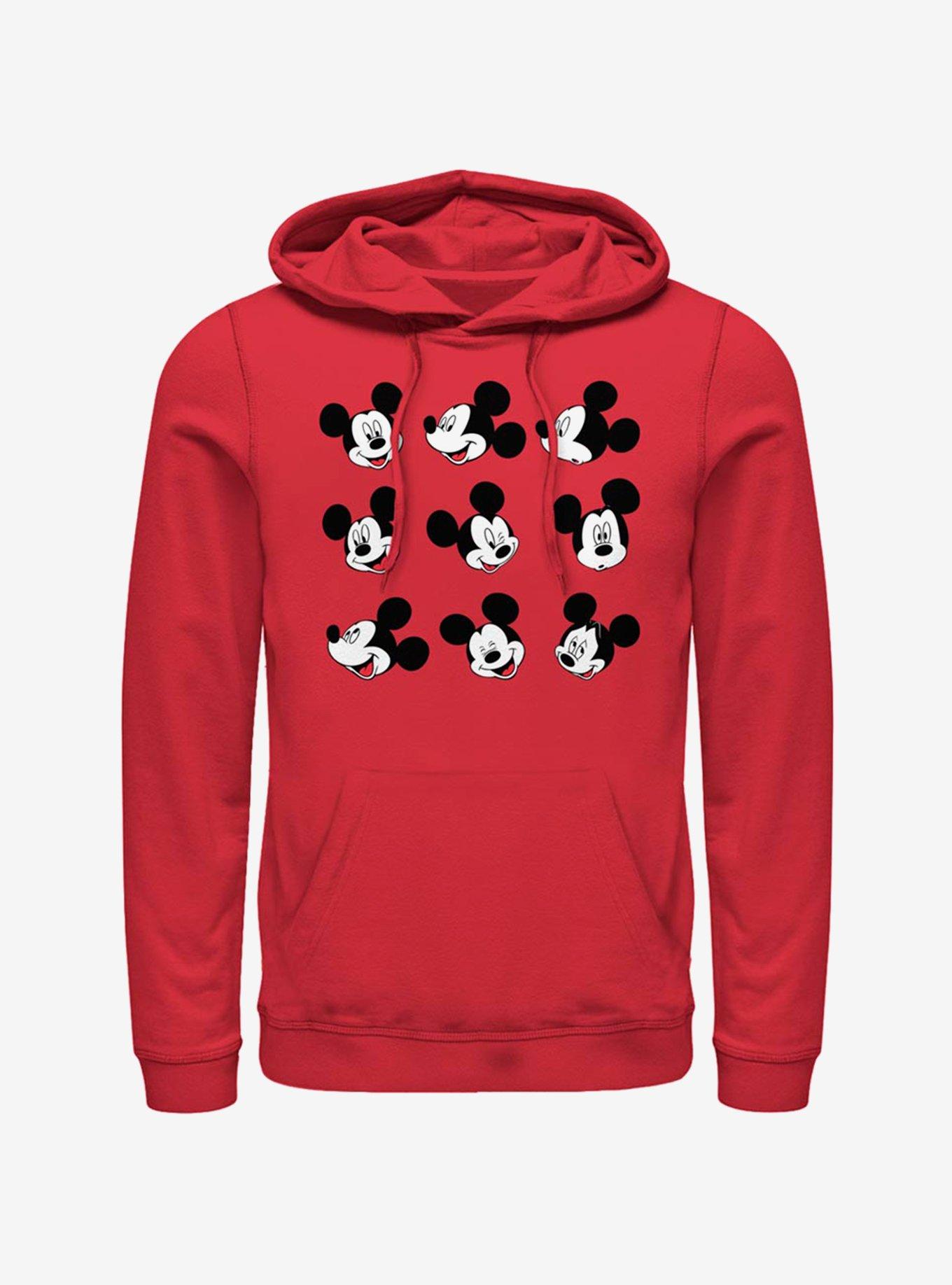 Red mickey store mouse hoodie