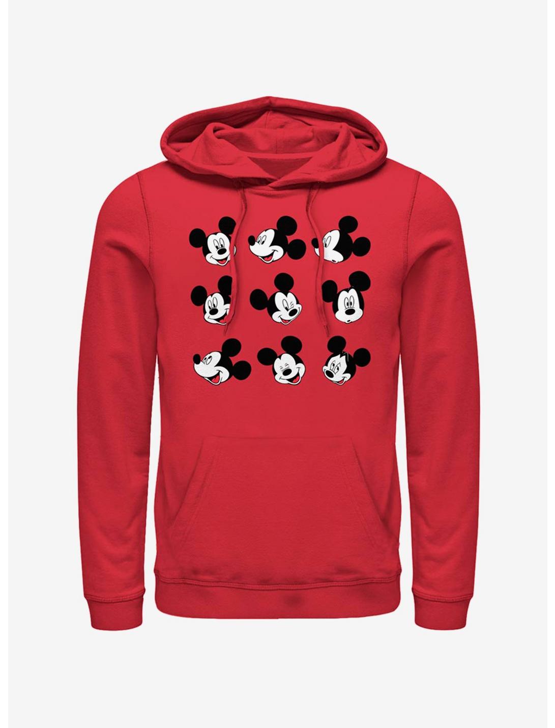 Disney Mickey Mouse Expression Box Up Hoodie, RED, hi-res