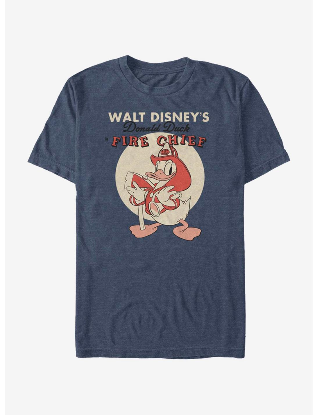 Disney Donald Duck Vintage Fireman Donald T-Shirt, NAVY HTR, hi-res