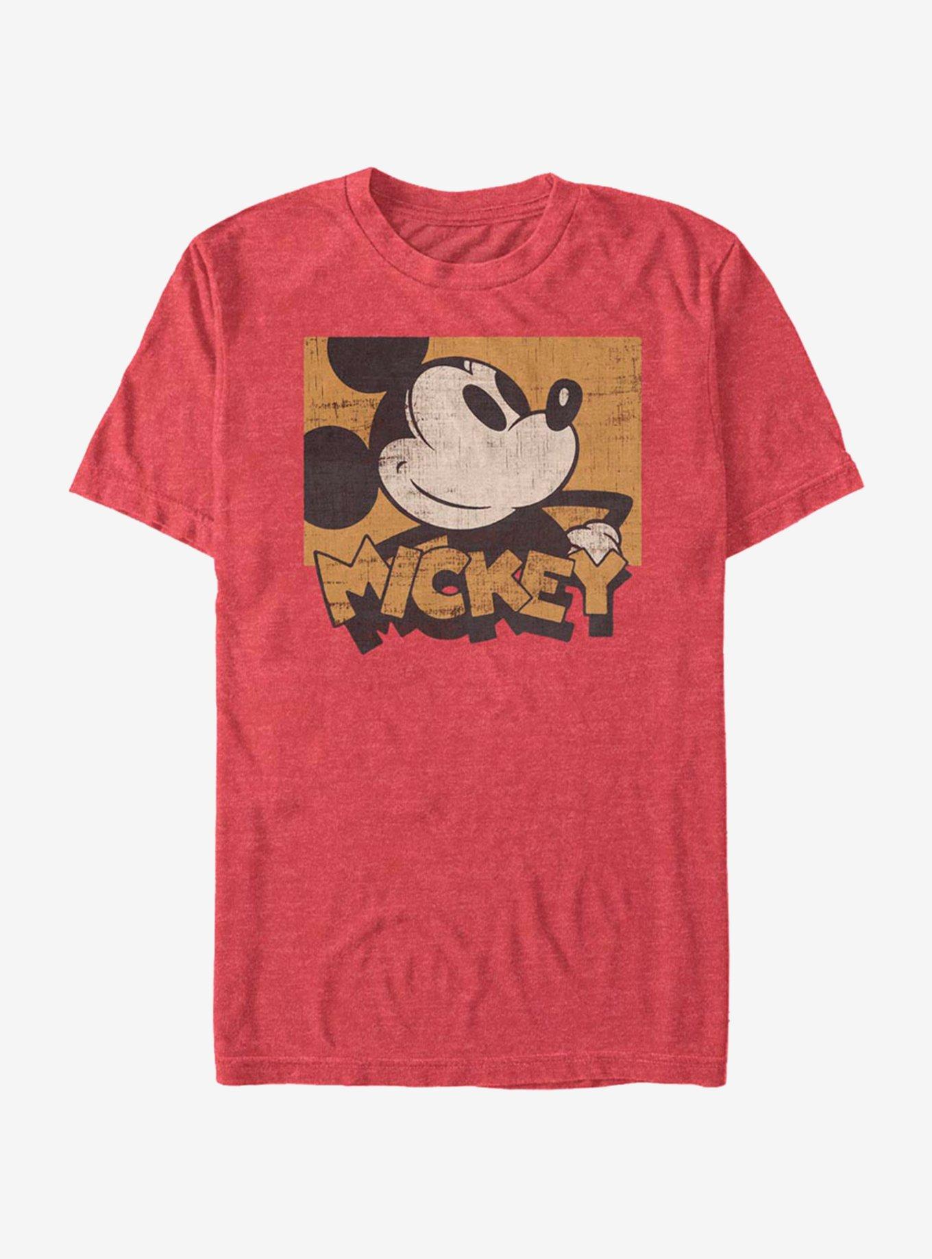 Disney Mickey Mouse Against The Grain T-Shirt, RED HTR, hi-res