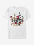 Disney Mickey Mouse Holiday Group T-Shirt, WHITE, hi-res