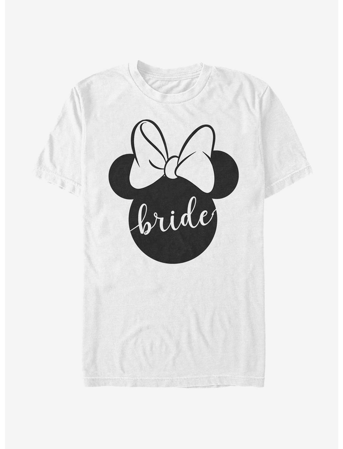 Disney Mickey Mouse Bow Bride T-Shirt, WHITE, hi-res