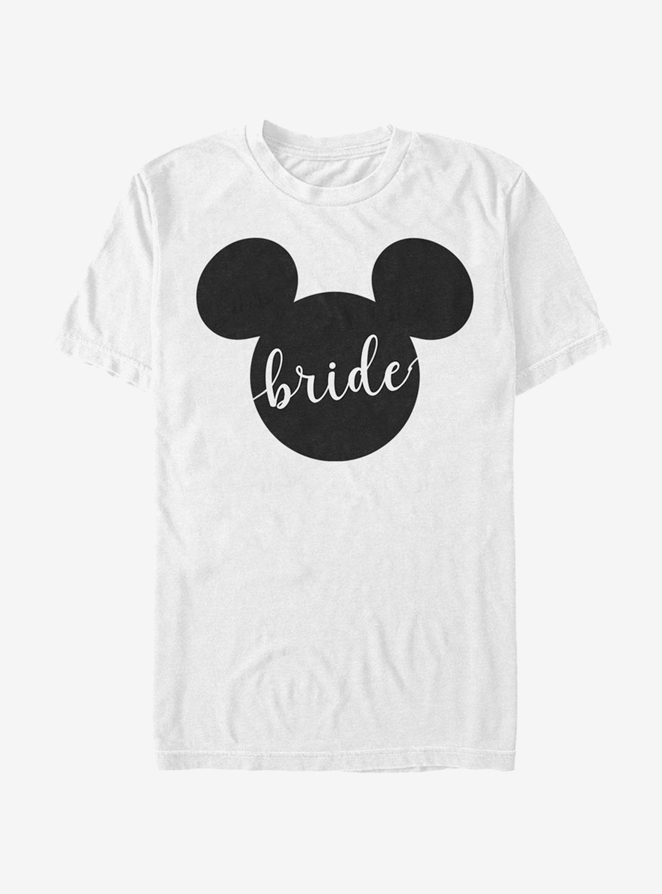 Disney Mickey Mouse Bride Ears T-Shirt, WHITE, hi-res